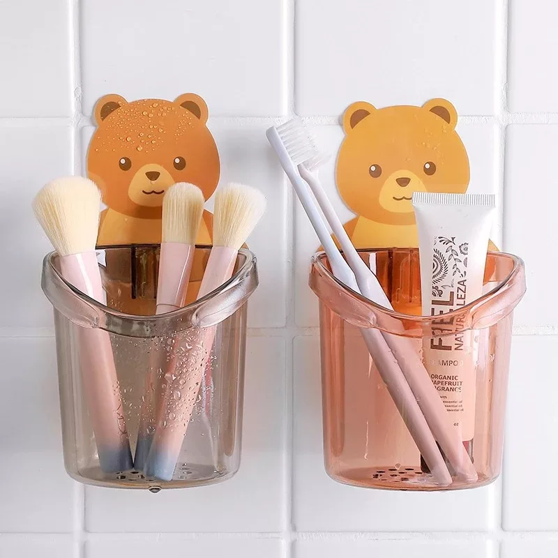 Porte-brosse à Dents En Céramique Capybara - Design Mignon Antidérapant, 9,5x5,5x8,3 Cm, Lot De 2