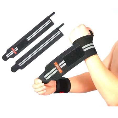 Bracelets De Sudation Sport - Lot De 2 - Élastiques Absorbants Noir Pour Poignet Homme Et Femme - 4