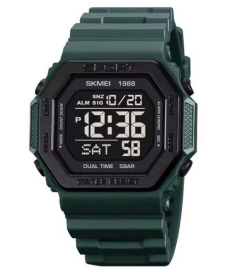 Montre numérique - Vert Rare
