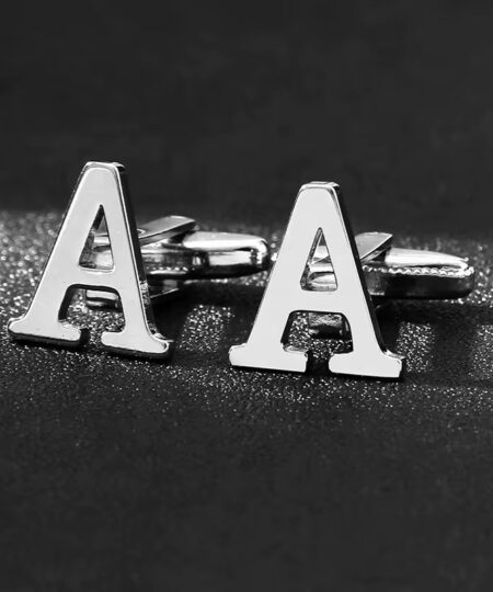 Bouton de manchette lettres