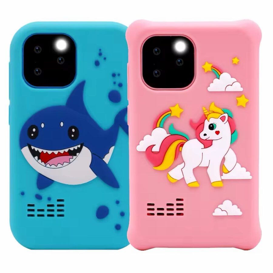 Tosaju Téléphone 4G Enfant – Double Caméra, écran 2,8 Pouces, éducatif, 3-9 Ans, Rose